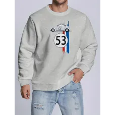 Trend Araba Baskılı Sweatshirt 