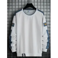  Renk Bloğu Desenli Sweatshirt