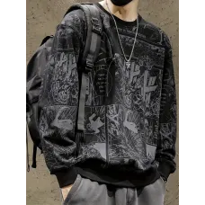 Darwin Orta Doğu Trend Erkek Grafik Sweatshirt