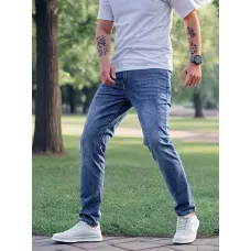 Erkek Hafif Esnek Denim Pantolon