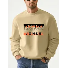 Erkekler için "JACKS & JONES" Grafikli Hafif Sweatshirt