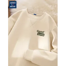 GENIO LAMODE Erkekler için Rahat Yuvarlak Yaka Sweatshirt