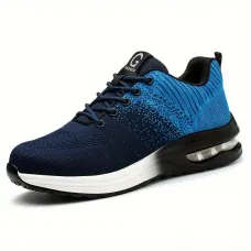 Erkekler için Hafif Nefes Alabilir Güvenlik Sneakerları Çelik Burun