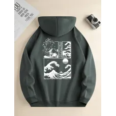 Erkekler için Günlük Kapüşonlu Sweatshirt
