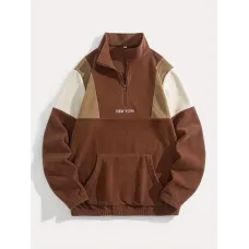 Preppy tarzı Nakışlı Polar Sweatshirt